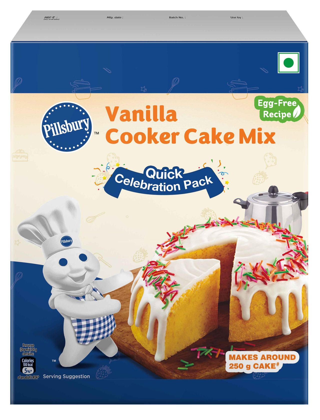 Pillsbury Vanilla Cooker Cake Mix