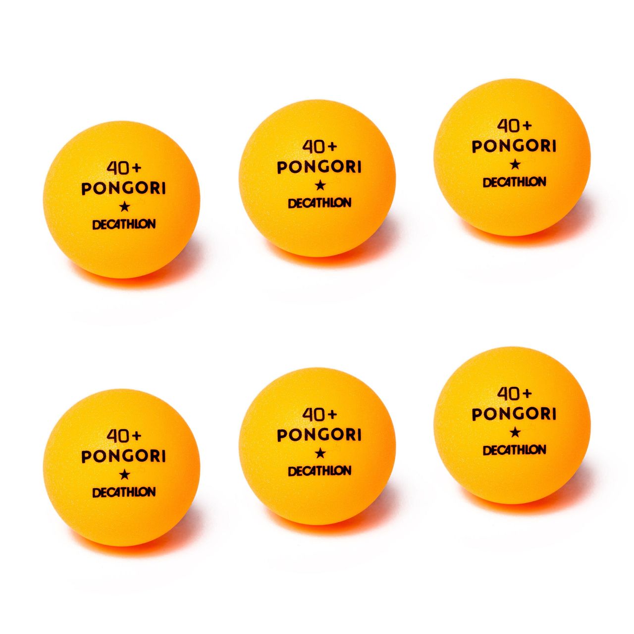 Pongori By Decathlon | Table Tennis Balls - Pack of 6, Size 40