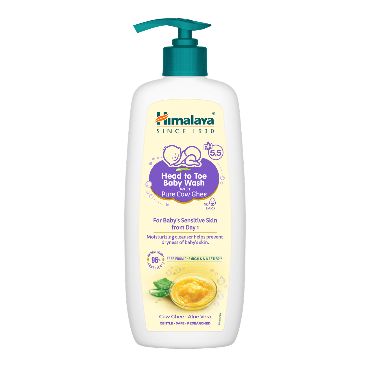 Himalaya Head To Toe Baby Wash Cow Ghee For Kids | 0 - 1 month