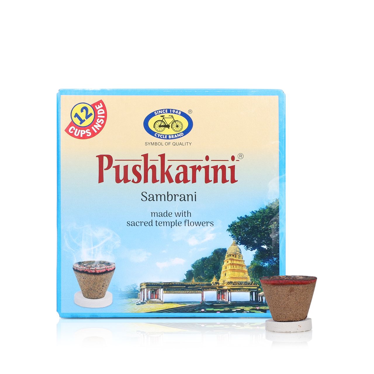 Cycle Pure Pushkarini Sambrani Cups| 12 Cups
