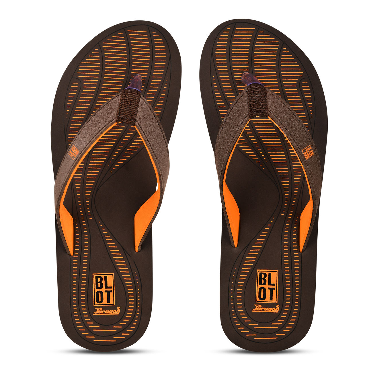 Paragon Blot Brown Ultra-Comfy Casual Flip Flops For Women | UK 7