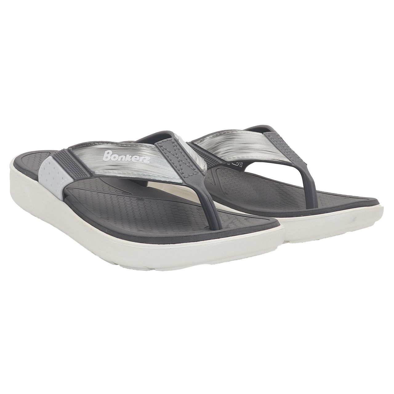 Bonkerz Ladies Comfort Flipflop | Grey | UK 6