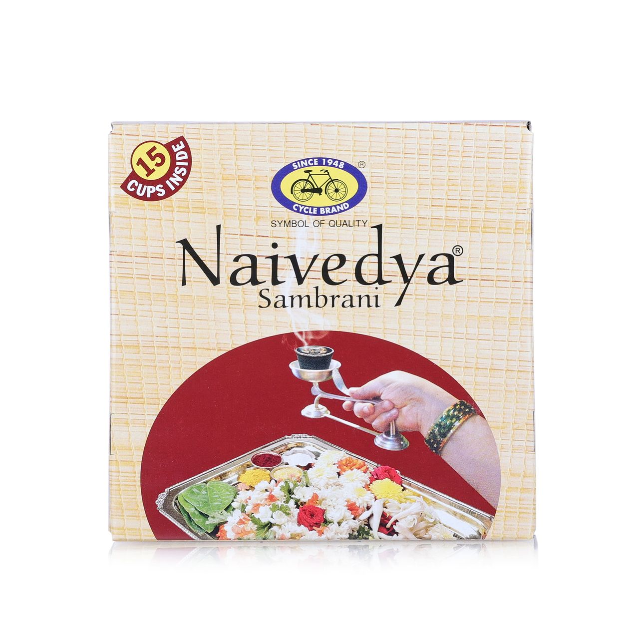 Cycle Naivedya Cup Sambrani - 15 Cups