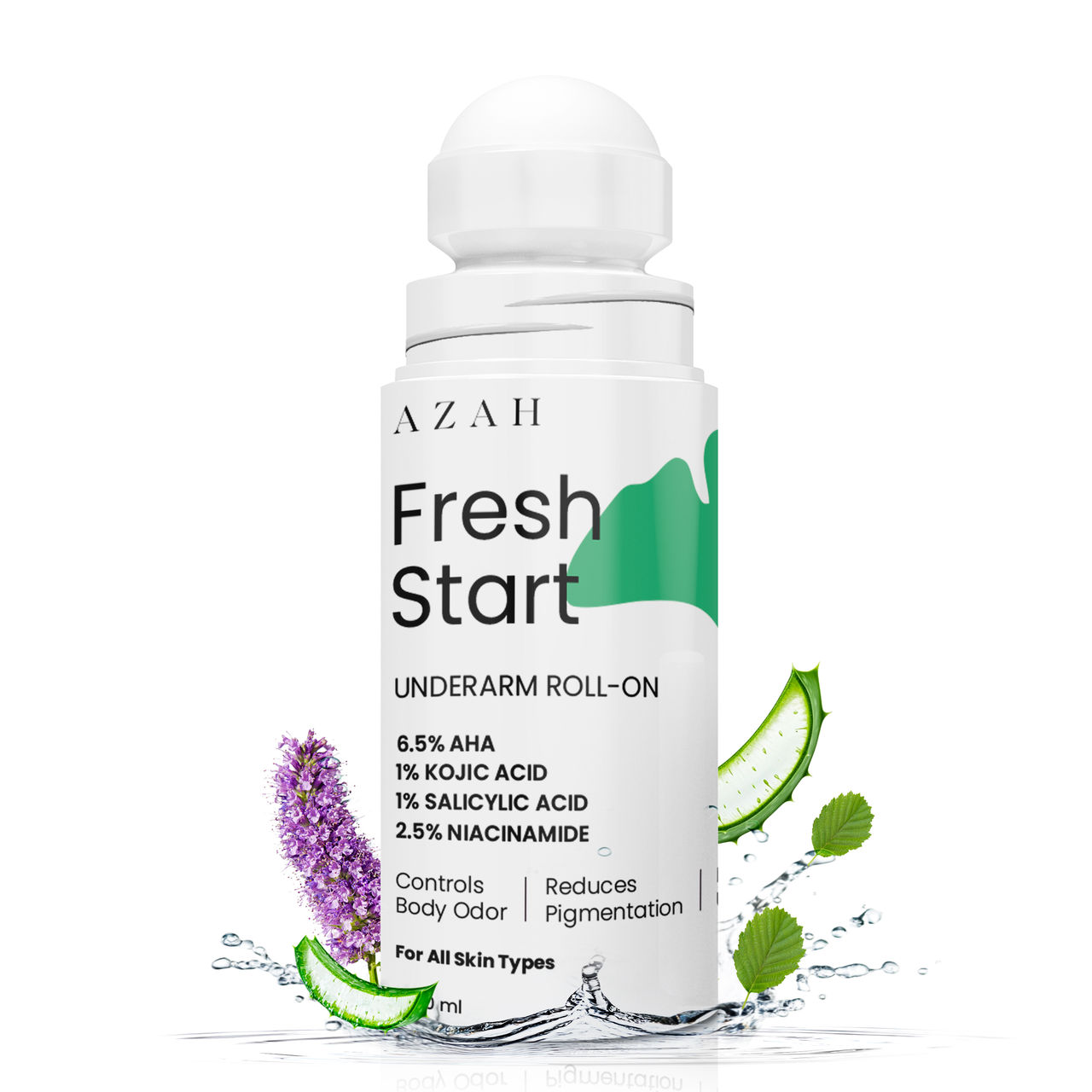 Azah Fresh Start Premium 6.5% Aha Underarm Roll-On
