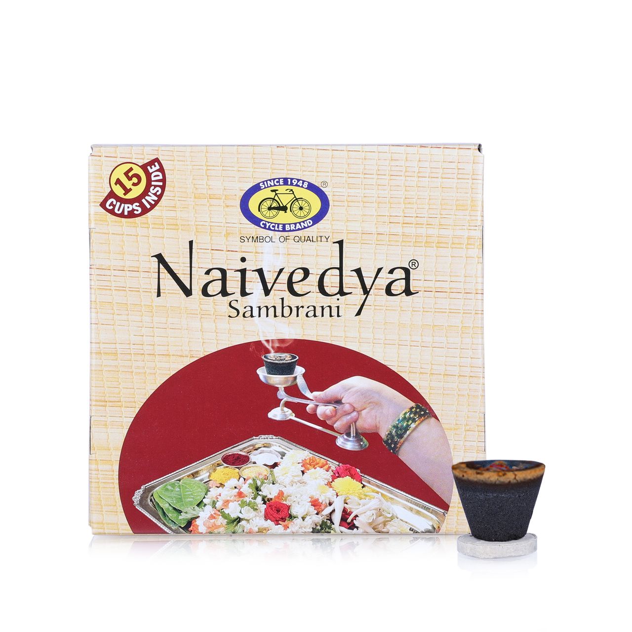 Cycle Naivedya Cup Sambrani - 15 Cups