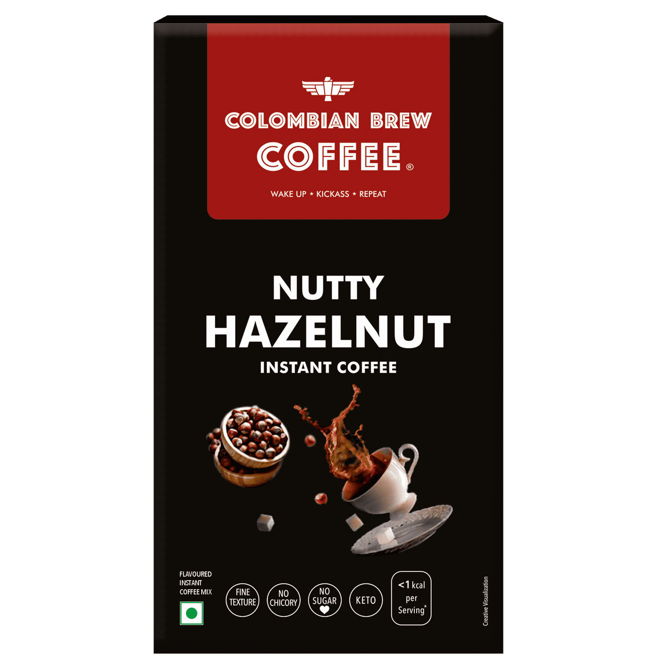 Colombian Brew Creamy Hazelnut Instant Coffee Powder