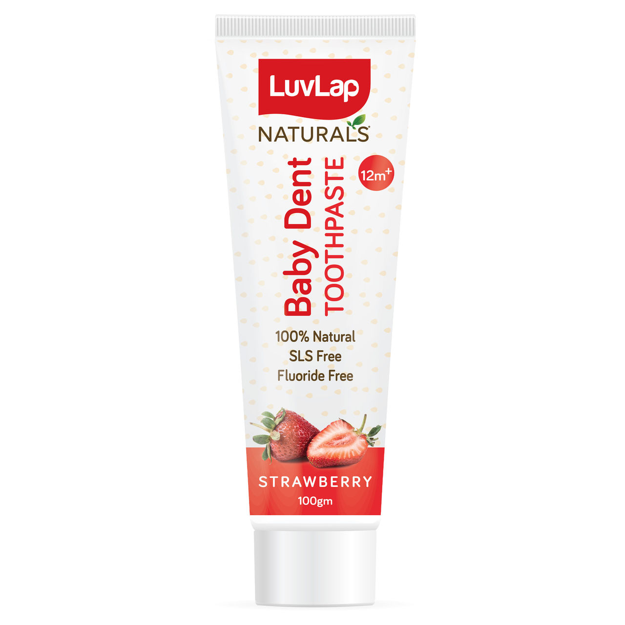 LuvLap Natural Baby Toothpaste Strawberry For Kids | 1+ years