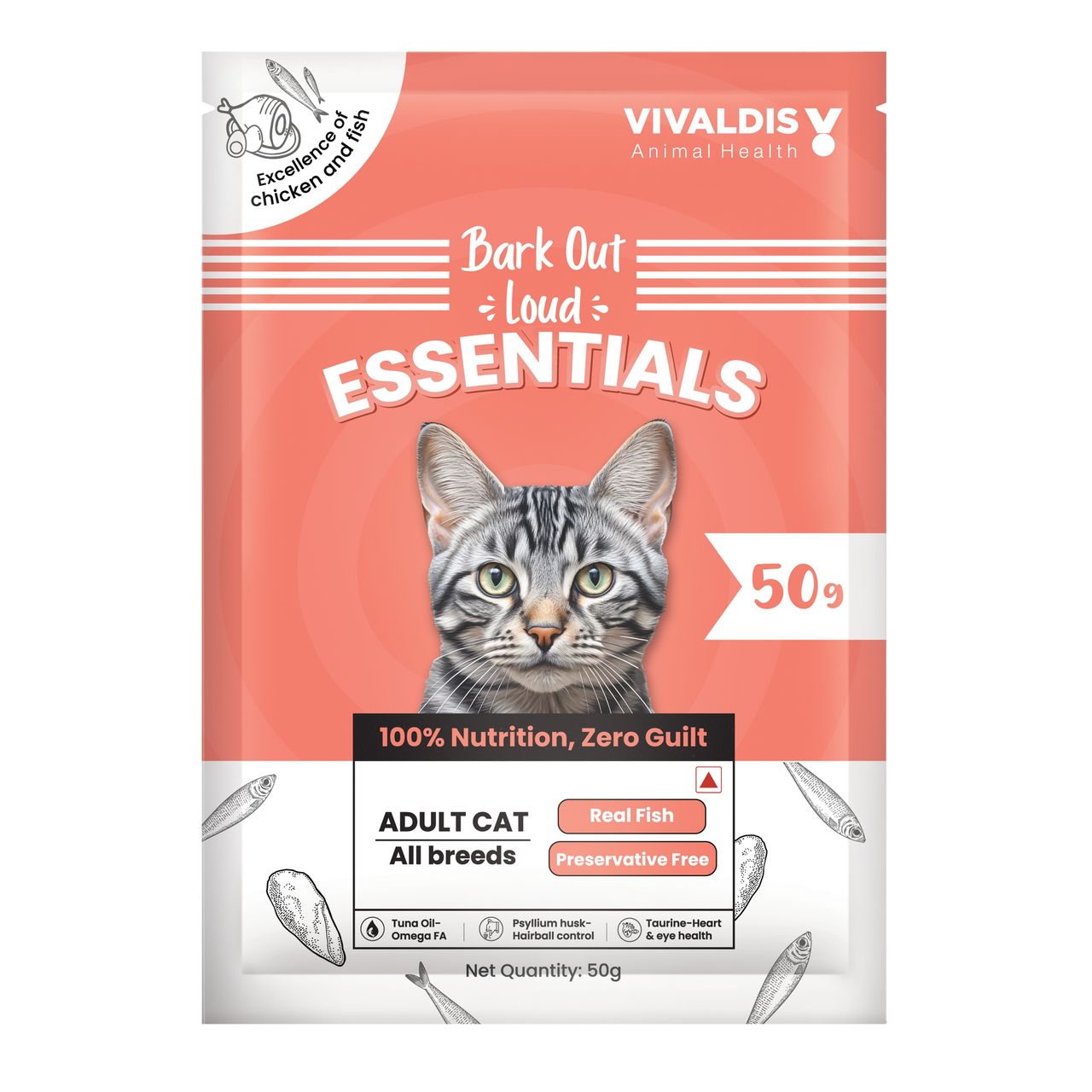 Bark Out Loud Essentials Adult Cat Dry FOOD
