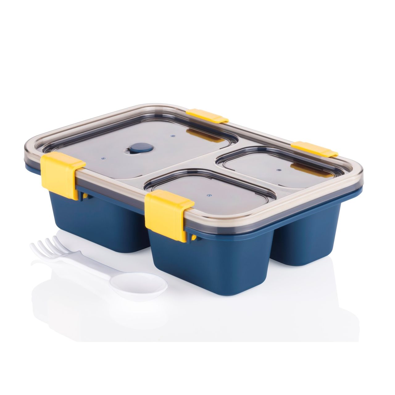 2Mech Kids Plastic Lunchbox | Spoon & Fork | 2 Containers