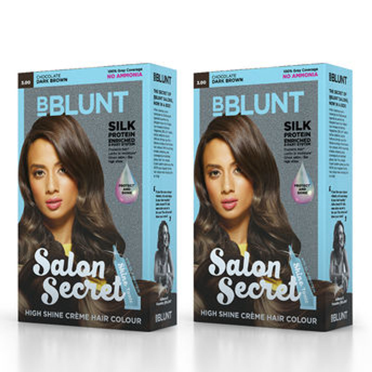 blunt Salon Secret Hair Colour Combo for High Shine: 2x Hair Colour 108g Combo