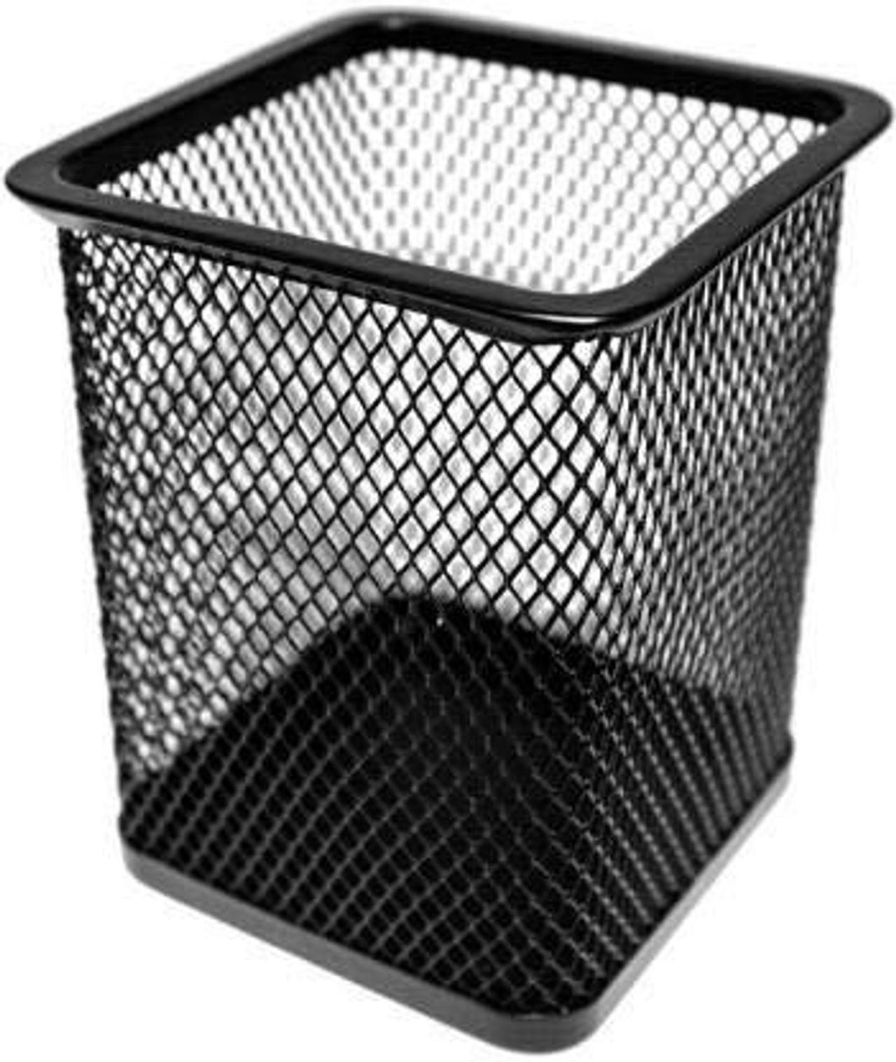 Chrome Square Pen Stand Mesh-Small