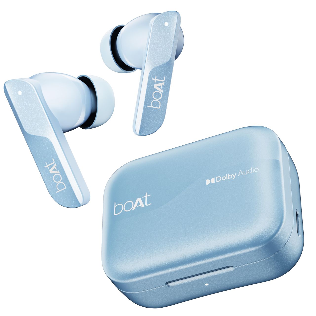 boAt Airdopes 800 TWS Earbuds w/ Dolby Audio, High Fidelity Drivers, 4 Mics ENx Tech & Hearables App(Interstellar Blue)