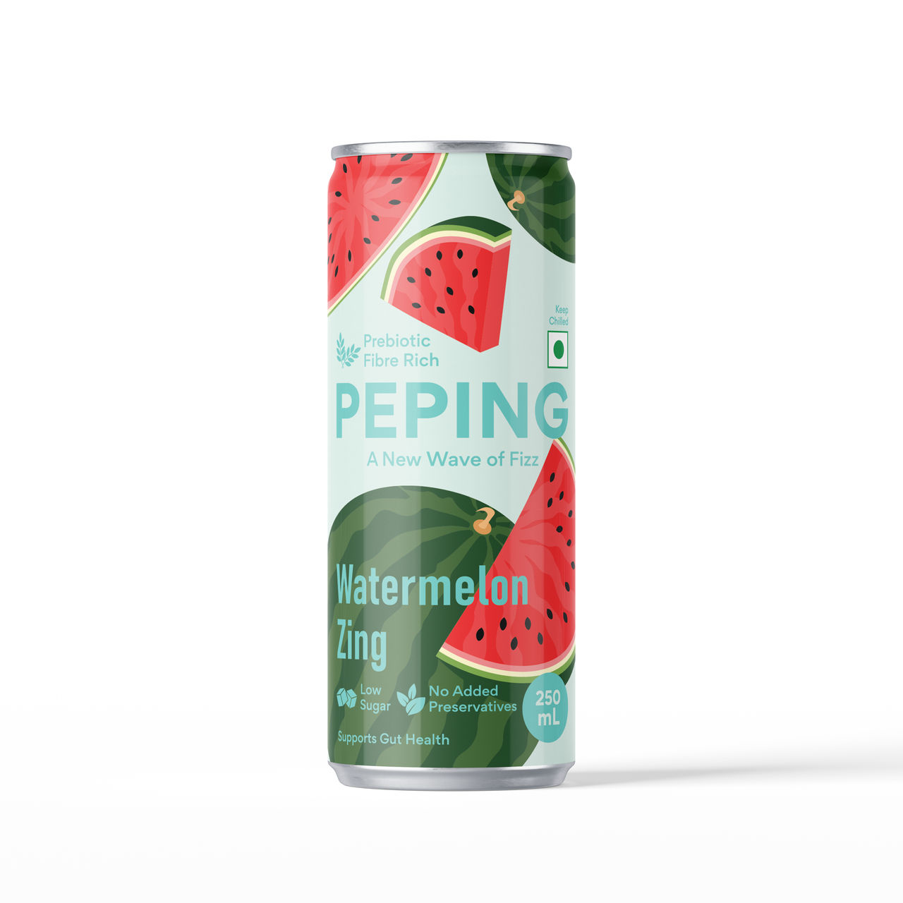 Peping Prebiotic Fizzy Drink | Watermelon Zing