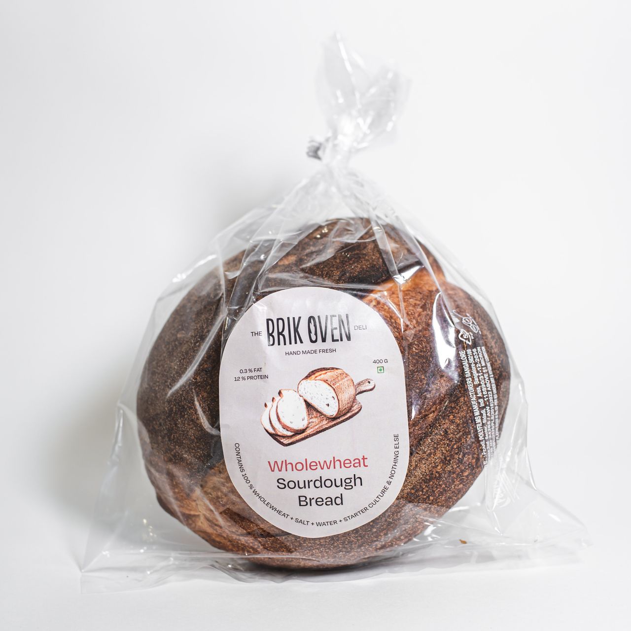 Brik Oven Whole Wheat Sourdough Bread