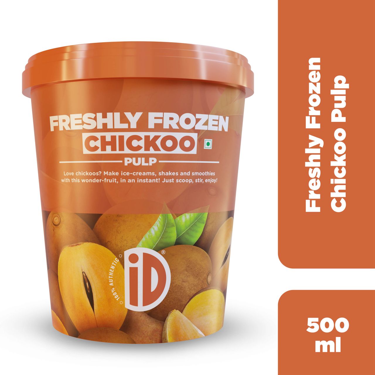 iD Freshly Frozen Chickoo Pulp