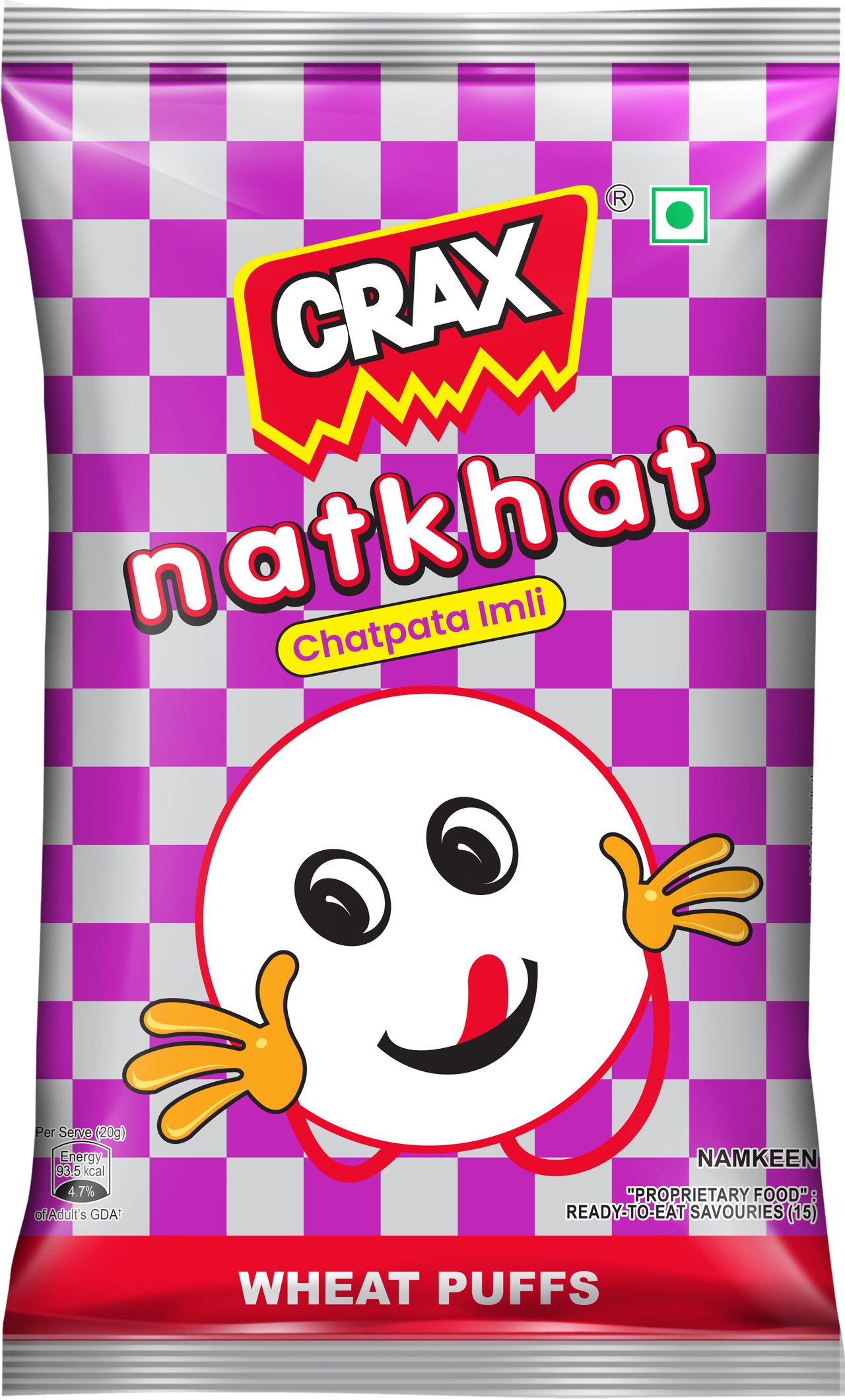 Crax Natkhat Chatpata Imli Wheat Puffs