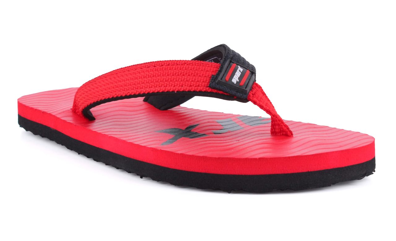 Sparx Slippers SFU-204 Red Black For Men | 7 UK