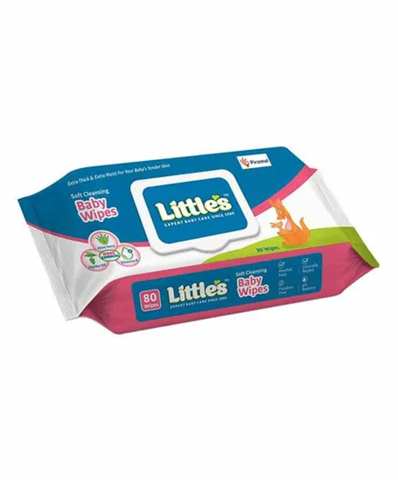 Littles Expert Baby Care Soft Cleansing Wipes Lid For Kids | White | 0 - 2 years