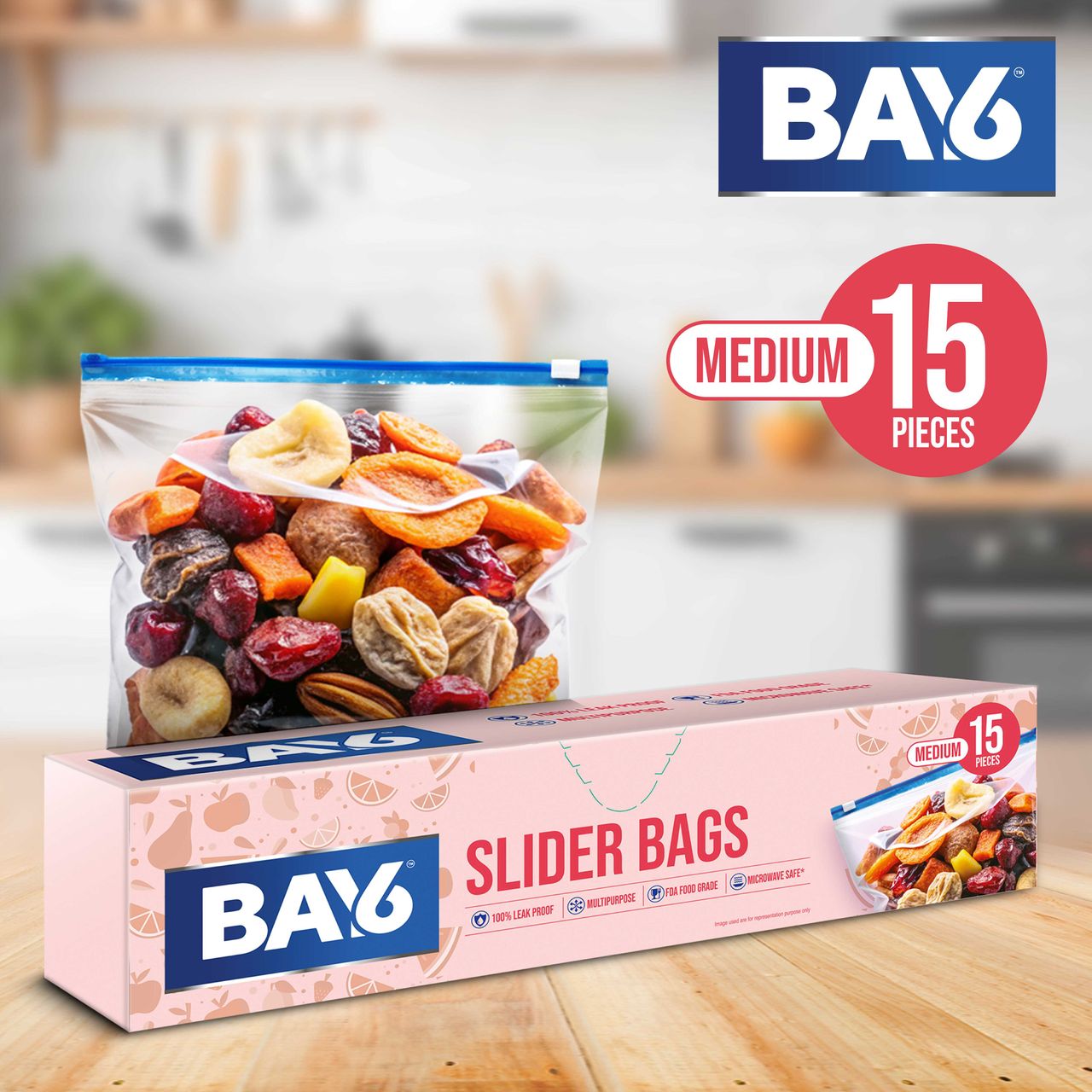 BAY6 Slider Bags - Medium - 26 x 28 cm