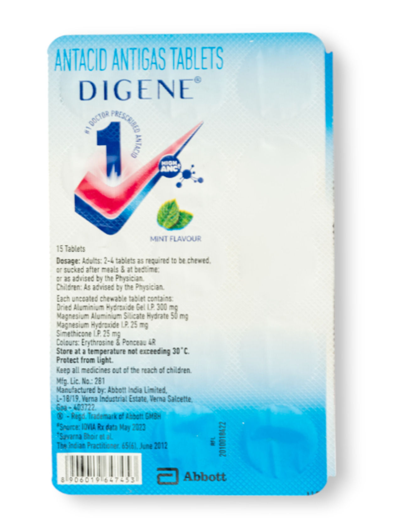 Digene Mint Tablets