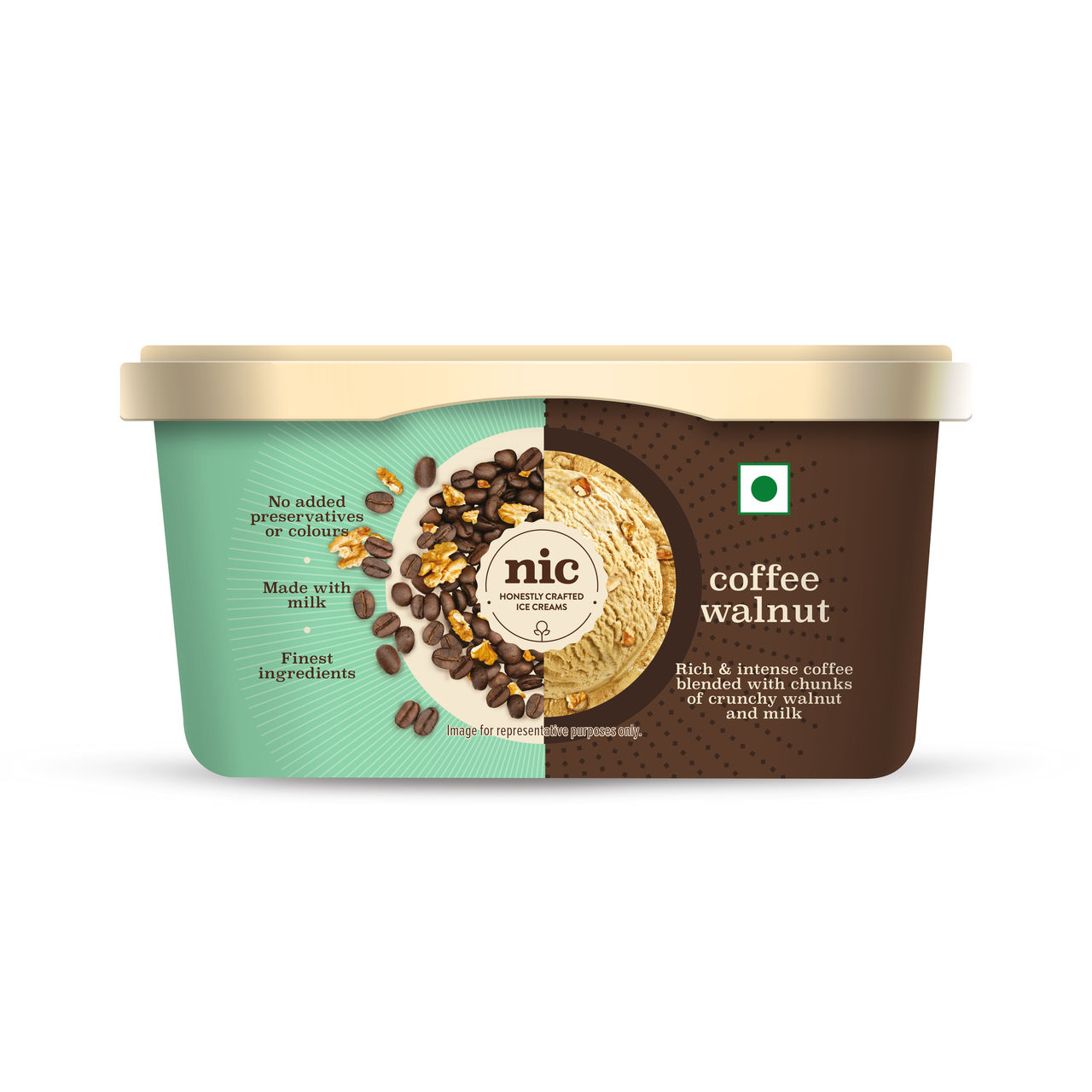 NIC Coffee Walnut Ice Cream Tub