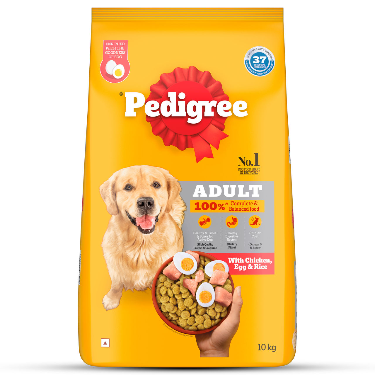 Pedigree Adult Chicken-Egg & Rice Dry Dog Food