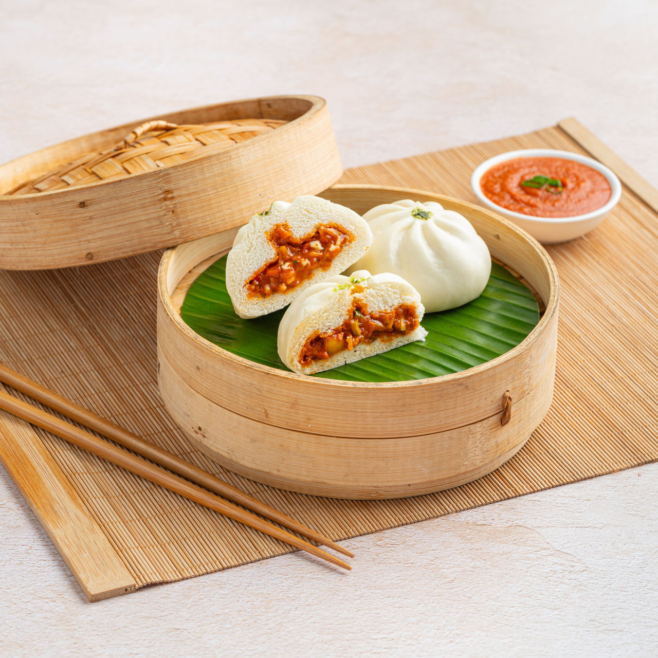 Steamed Butter Chicken Bao
