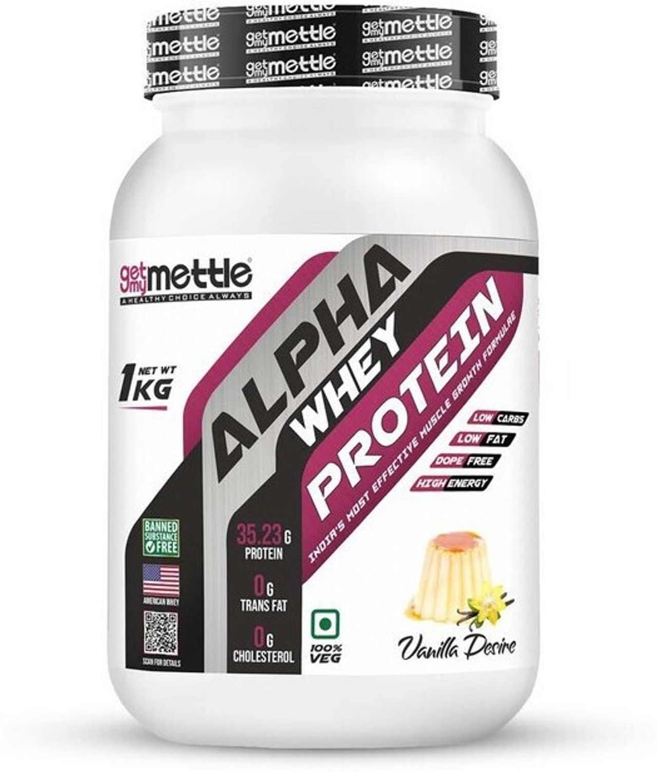 Getmymettle Alpha Whey Protein (Vanilla Desire)