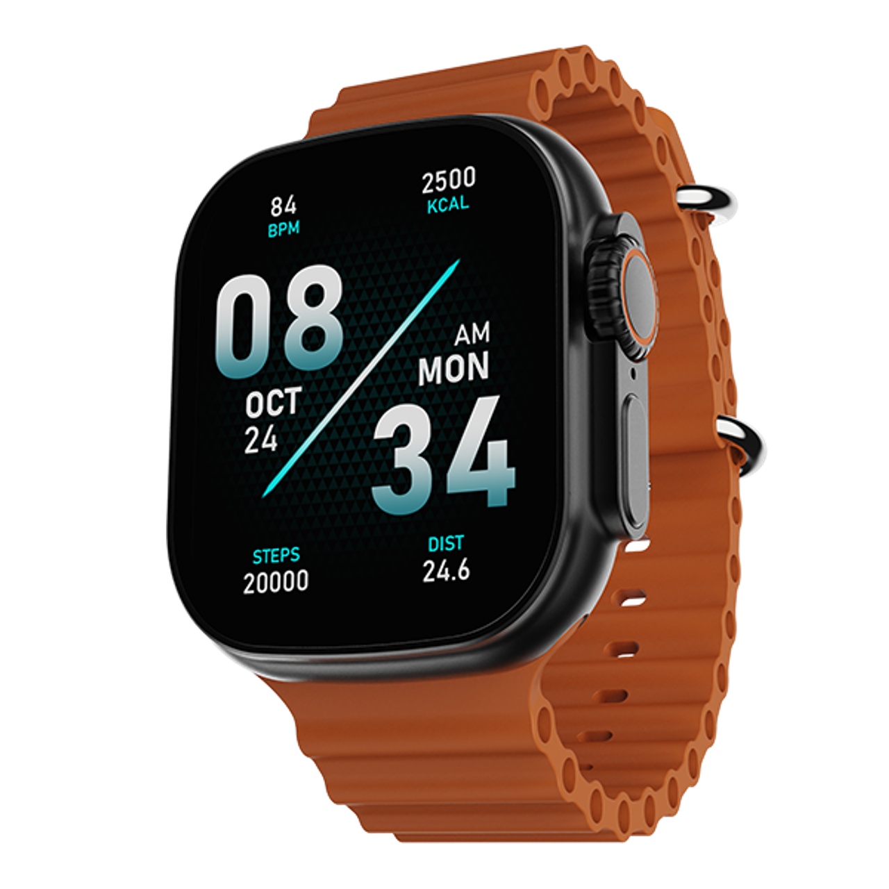 boAt Wave Glory Smartwatch | 1.96" Display | BT Calling - Orange