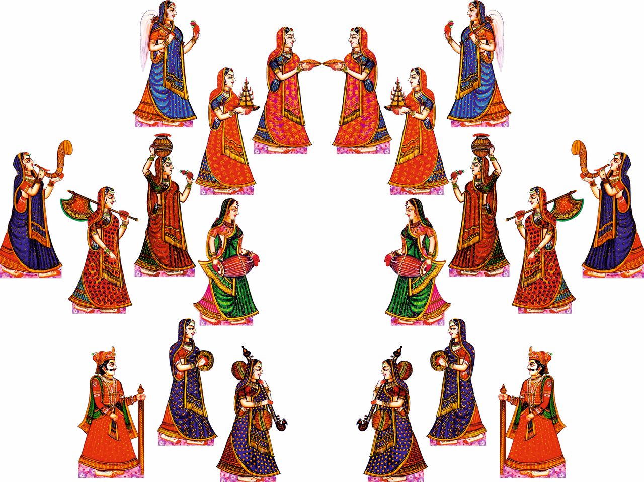 Divine Vibes Gopi Icons MDF Set