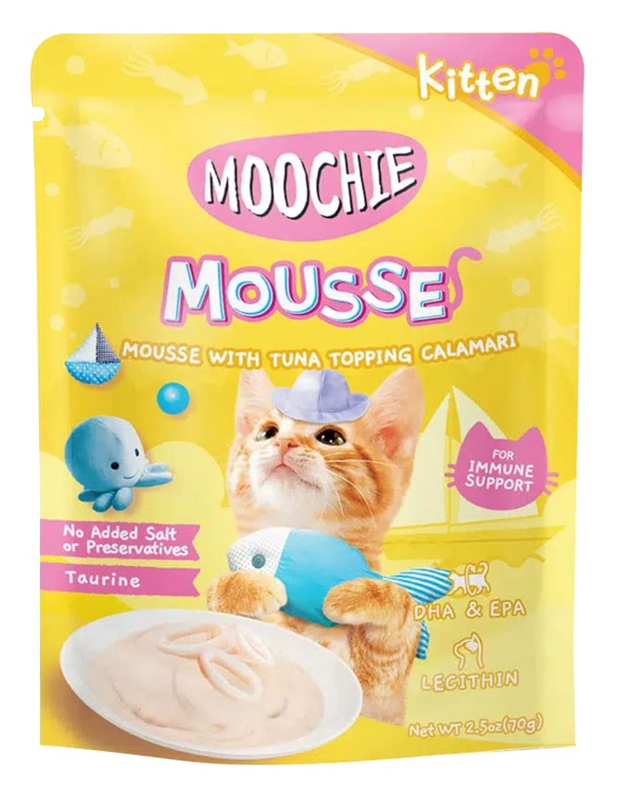 Moochie Meaty Wet Food Tuna In Topping Calamari For Cats