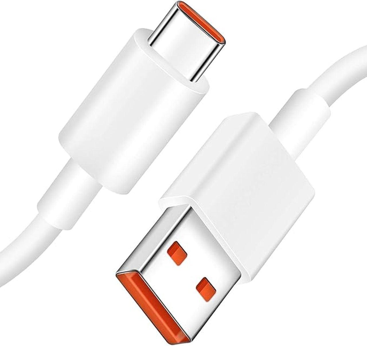 Sounce Mi Usb To Type C 33W Hypercharge Cable, 3A Fast Charging Cable ,White