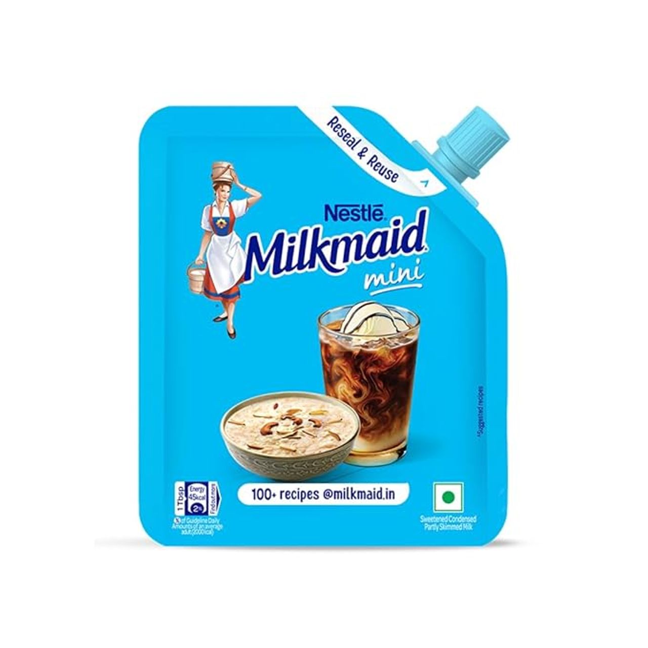 Nestle Milkmaid Mini | Sweetened Liquid Condensed Milk | No Artificial Preservatives | Easy Pour Pack