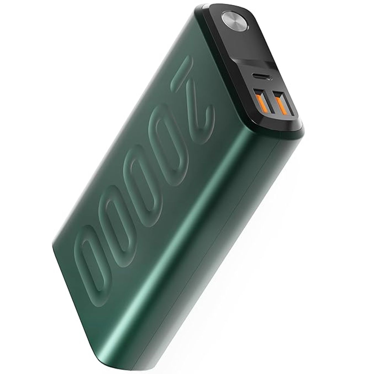 Ambrane 20000Mah Powerbank, 22.5W Fast Charging, Triple Output (2 Usb & 1 Type C) (Stylo 20, Green)