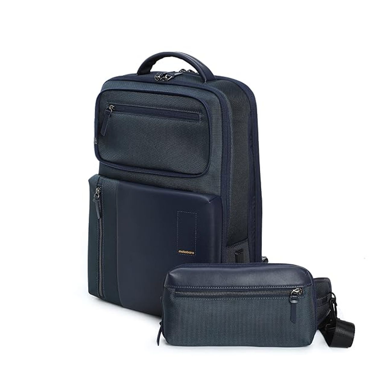 Mokobara Unisex Solid Nylon 23 L Top Handle Laptop Backpack | Blue
