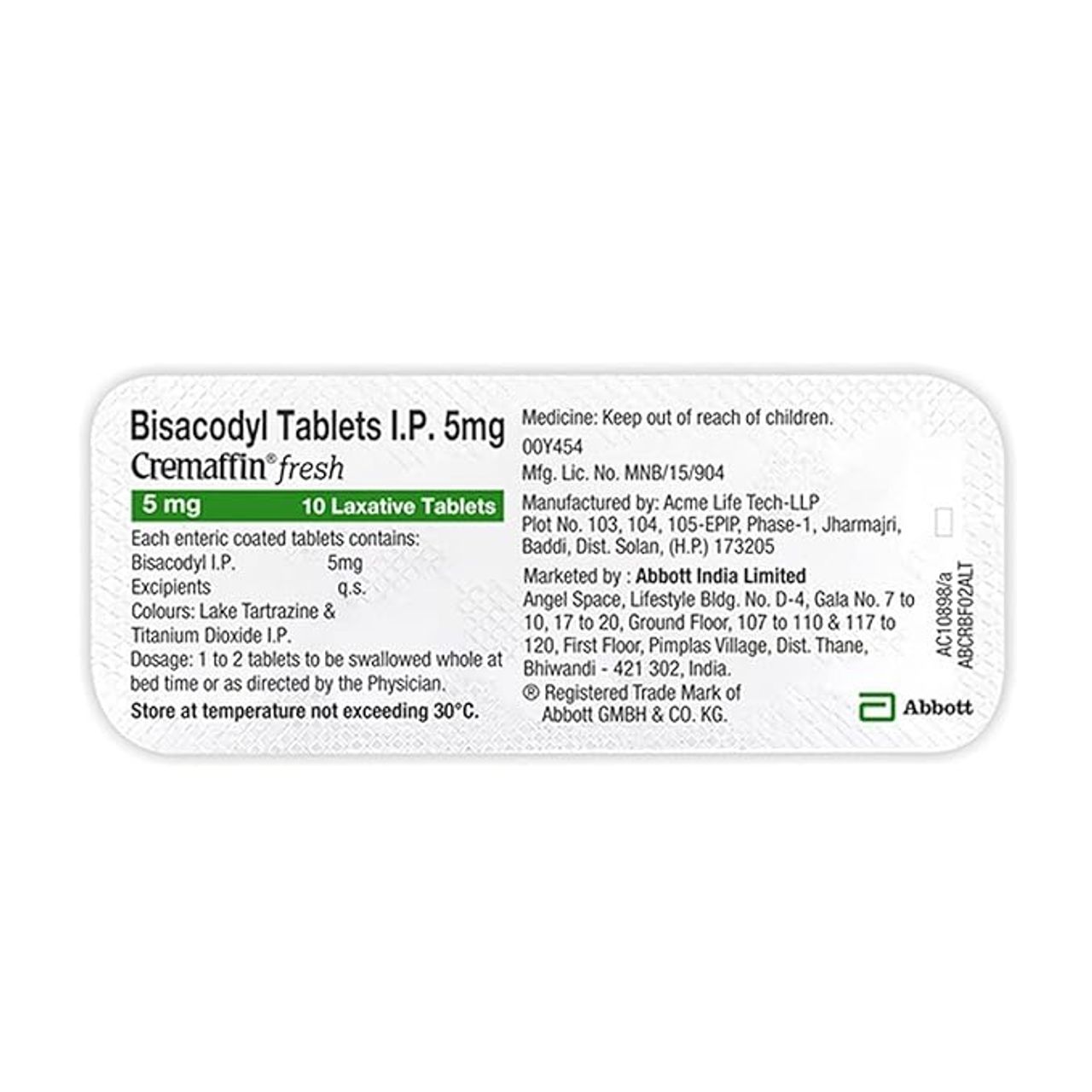 Cremaffin Fresh Tablets
