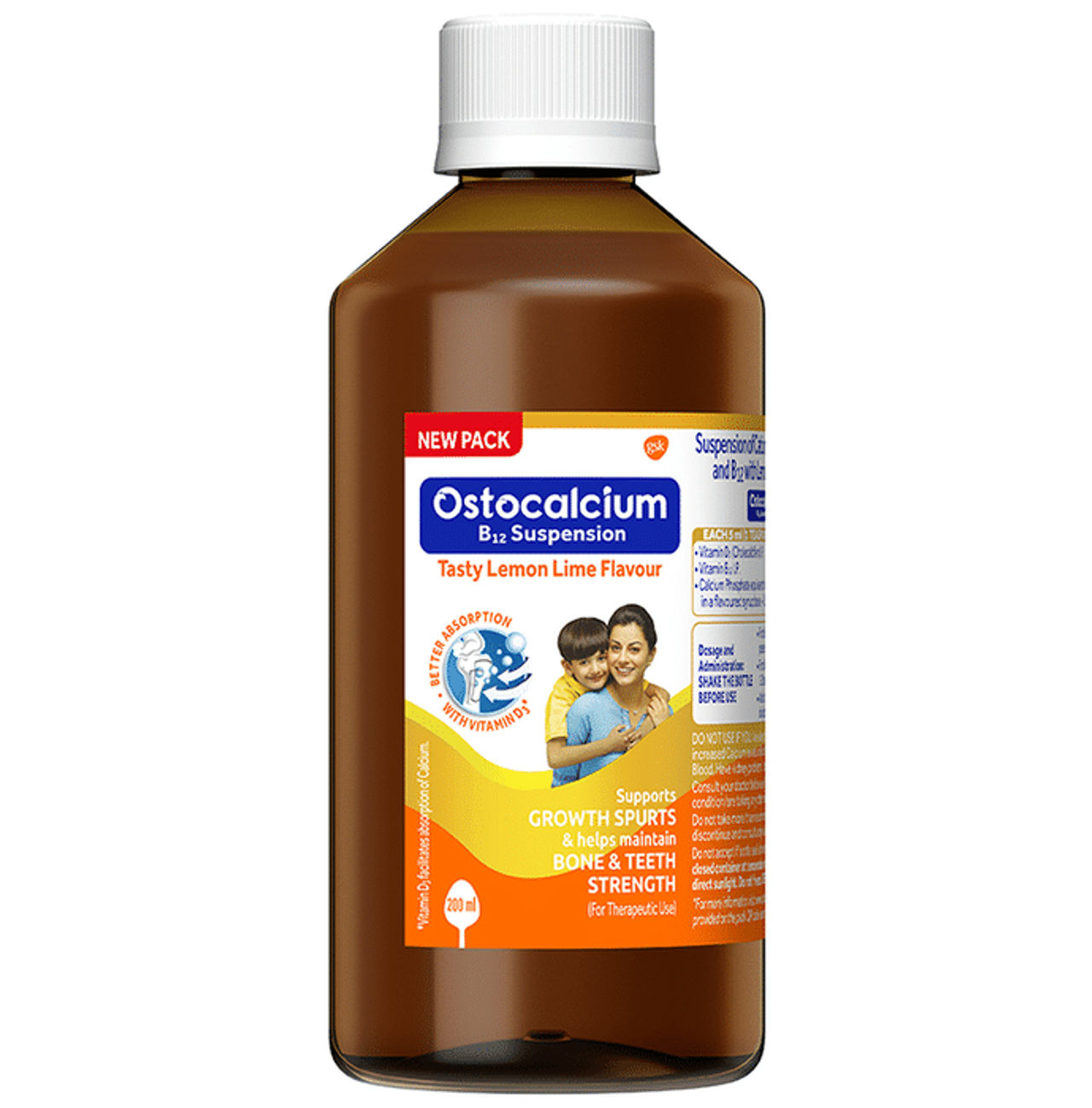 Ostocalcium B12 Tasty Lemon Lime Flavour Oral  Suspension