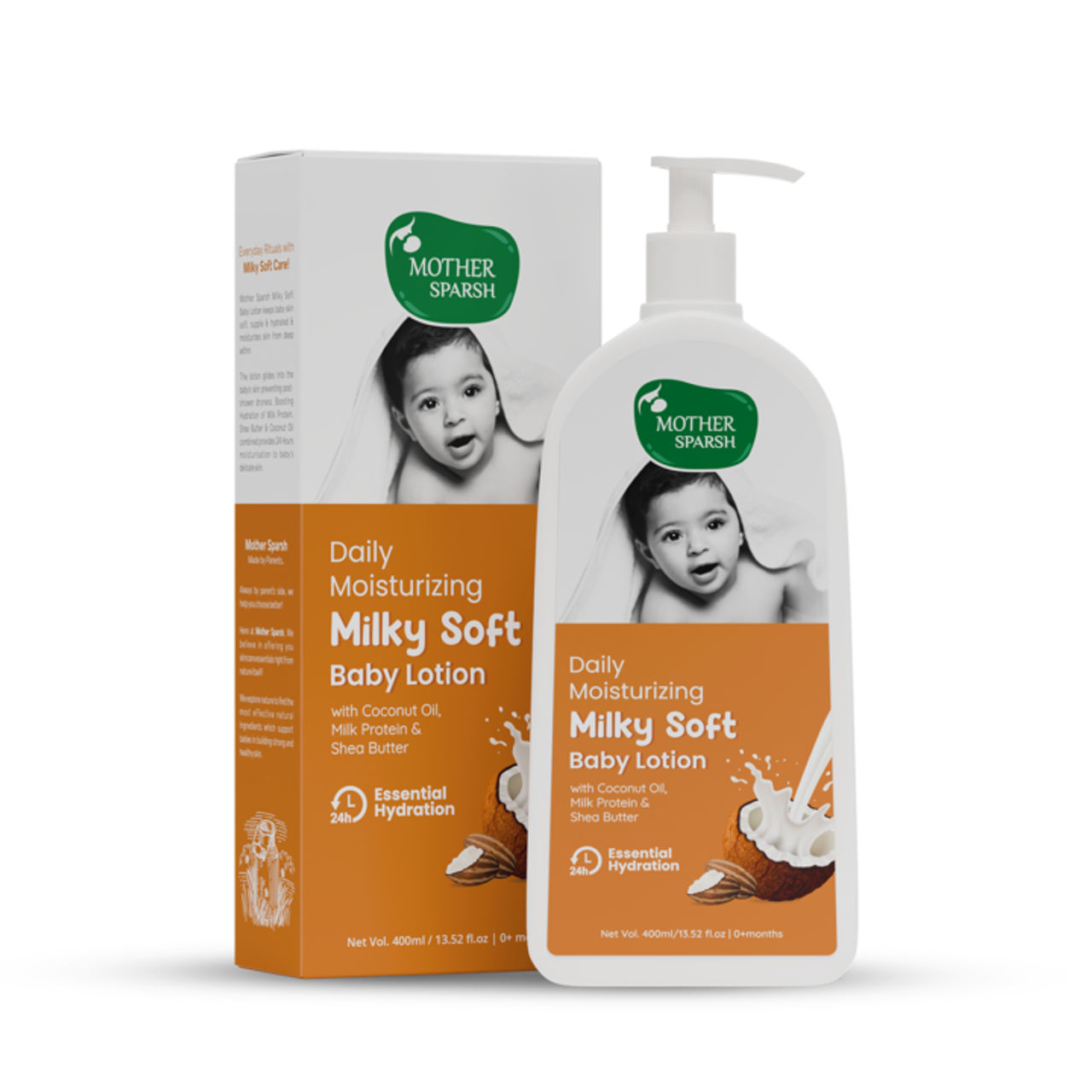 Mother Sparsh Milky Soft Baby Lotion For Kids | 0+ months