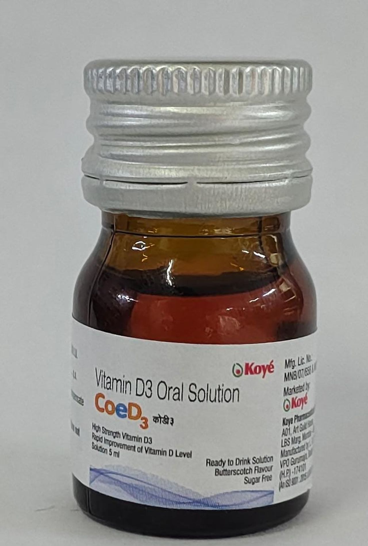 CoeD Butterscotch Flavour Sugar Free Oral Solution