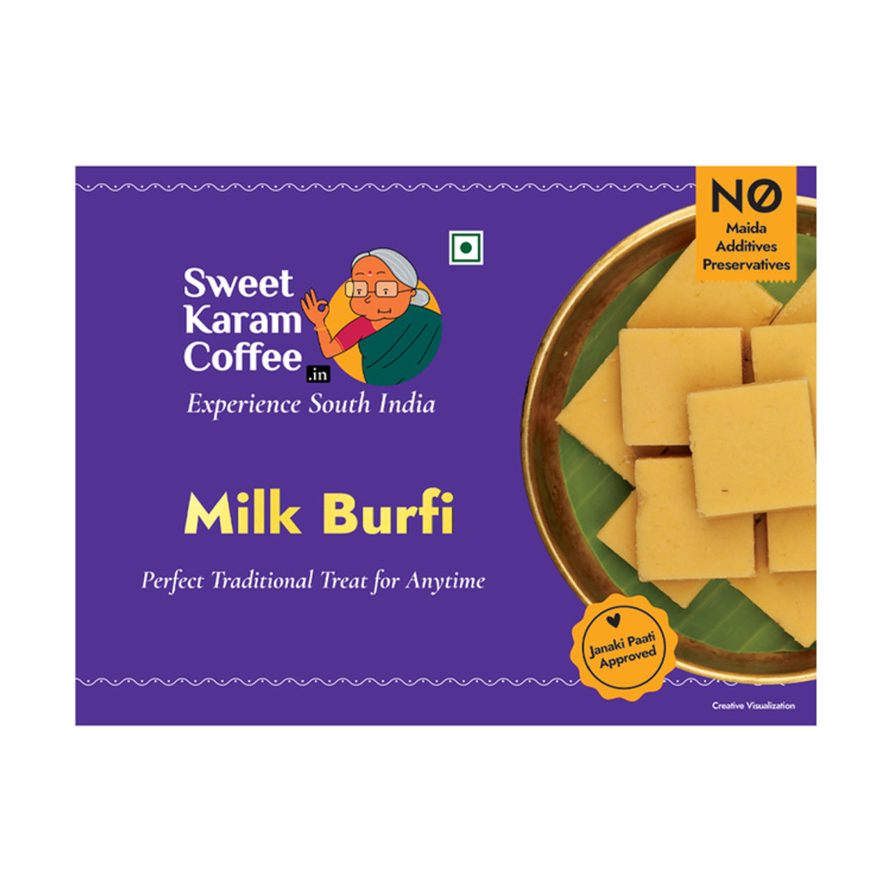 Sweet Karam Coffee Milk Burfi - No Preservatives