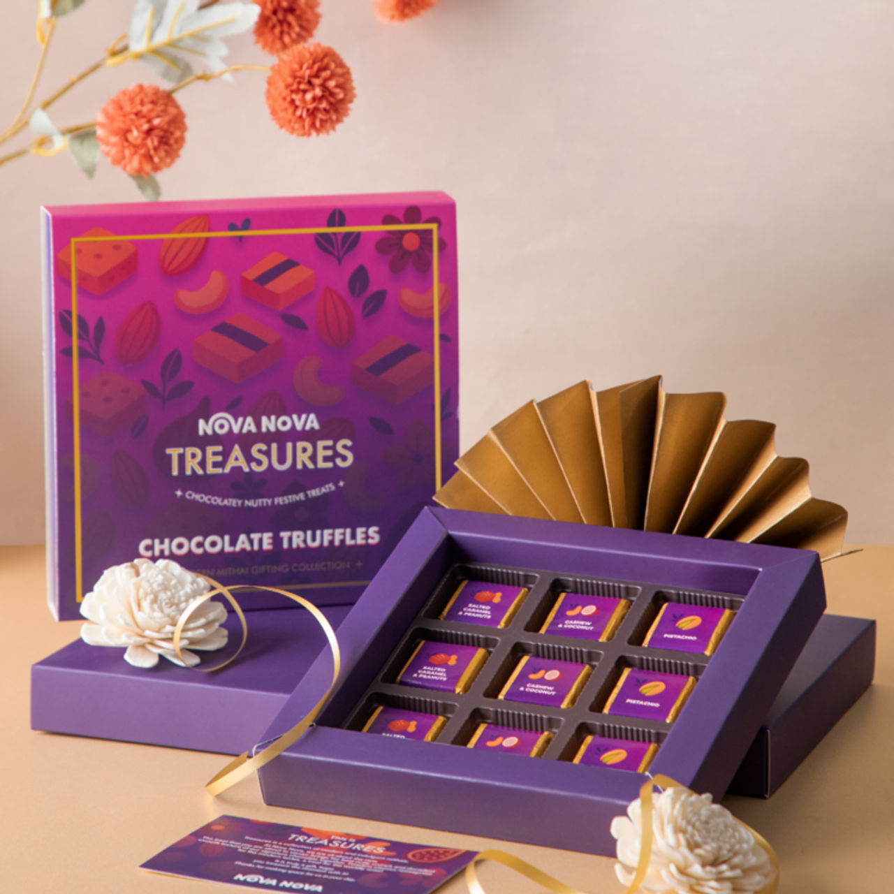 Nova Nova Assorted Nutty Chocolate Truffles Gift Box