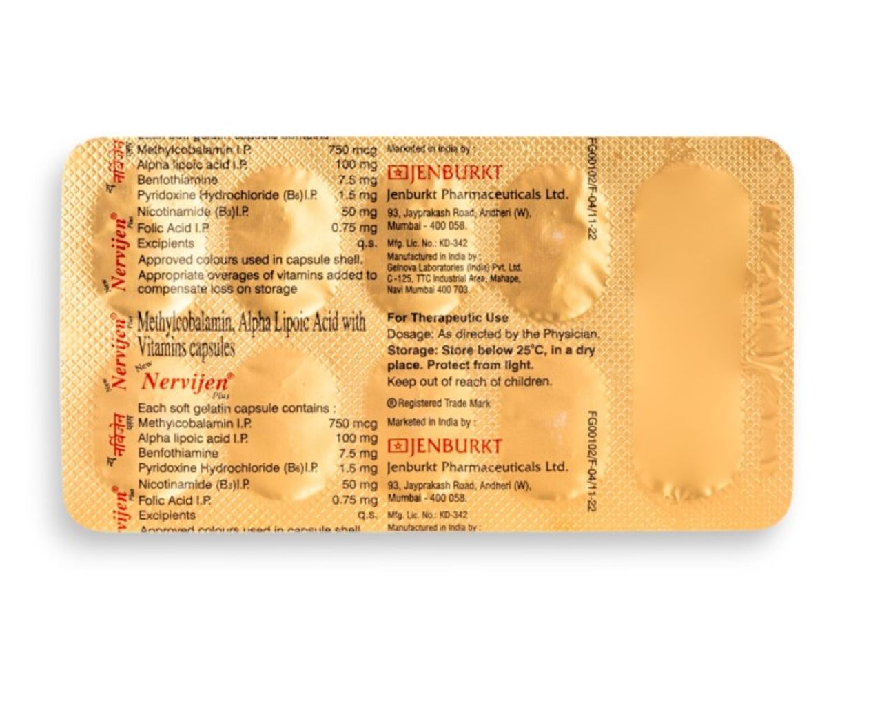Nervijen Plus Soft Gelatin Capsules