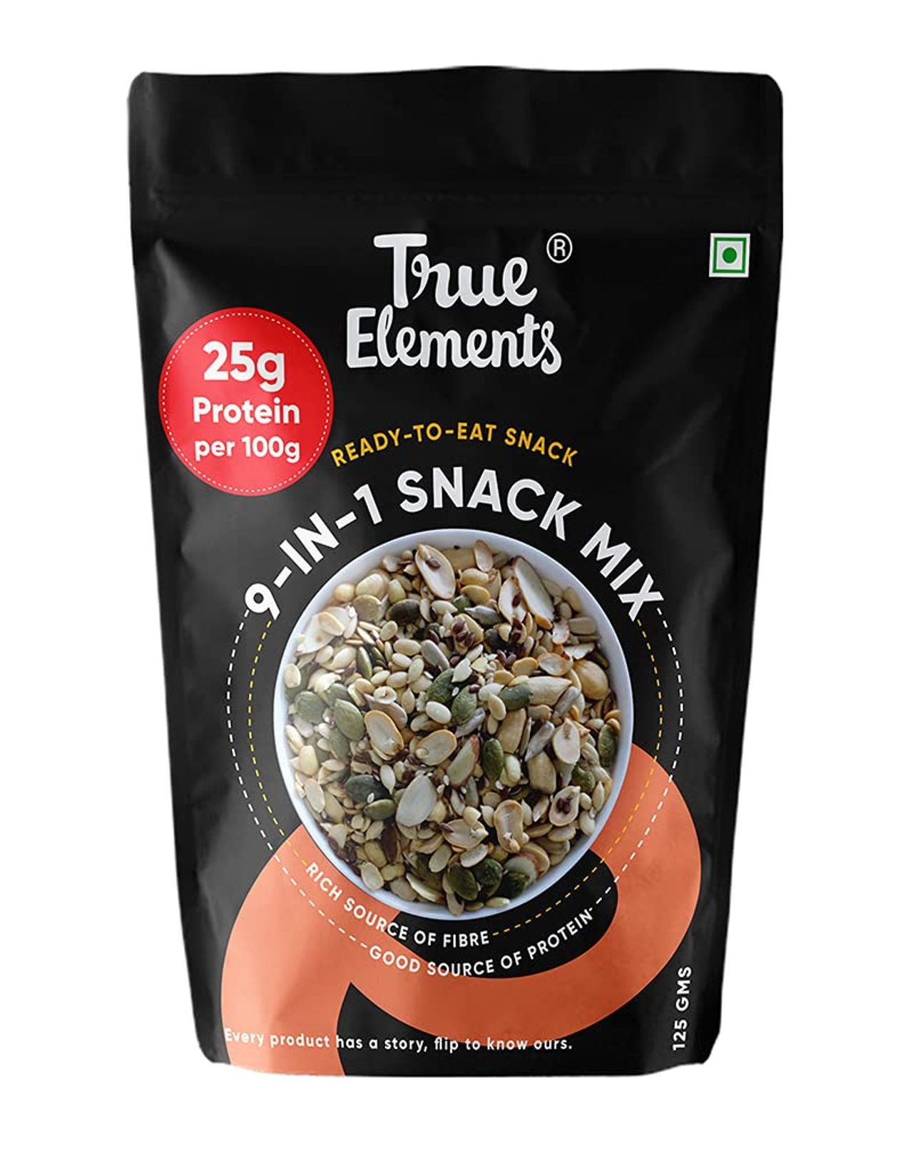 True Elements 9 in 1 Super seeds & Nut Mix - For Weight Loss, Healthy Snack