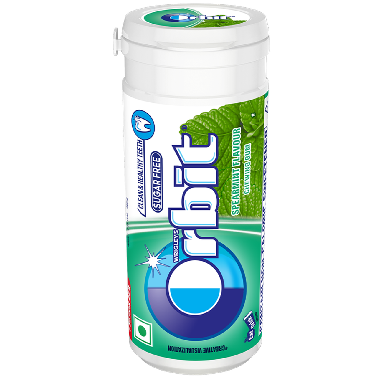 Orbit Sugar Free Spearmint Chewing Gum Tube