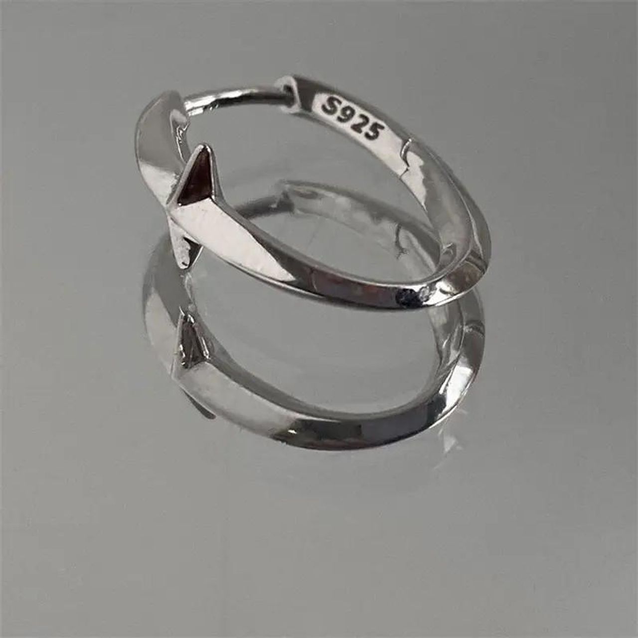 Salty Alpha Minimalist Kpop Earrings for Men and Boys| Anti-Tarnish | Silver