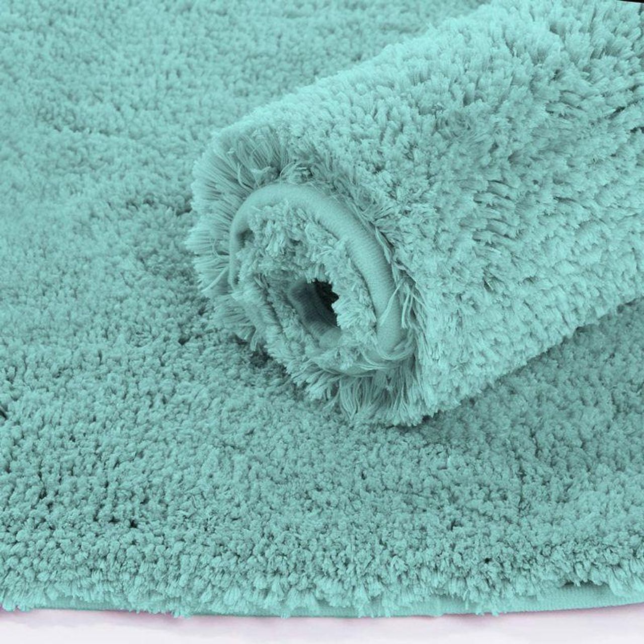 Luxe Home International Vegas Bath Mat 2500 Gsm Microfiber For Bathroom | 40x60 cm, Aqua