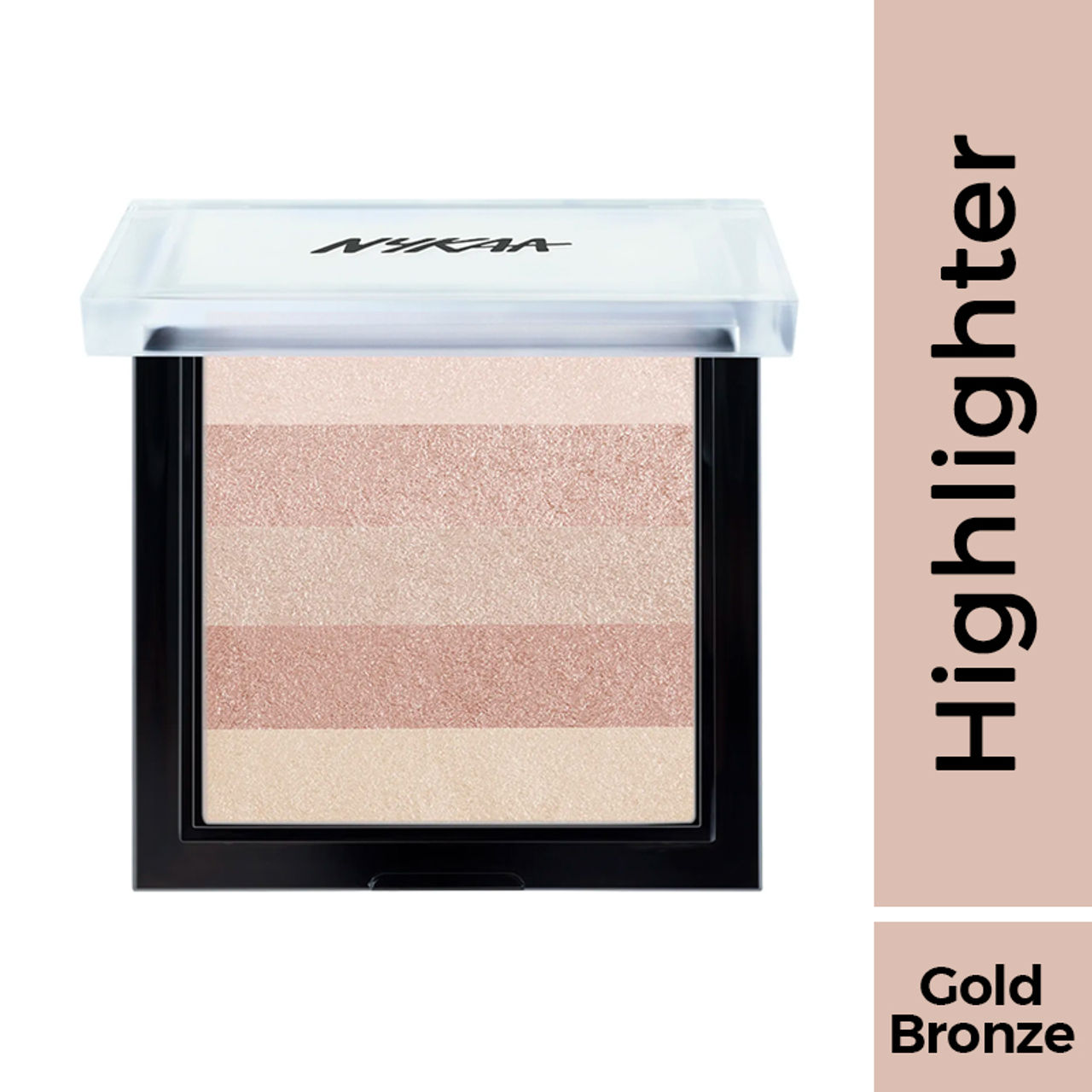 Nykaa Glow Goals! Shimmer Brick Highlighter Palette - Good Old Gold