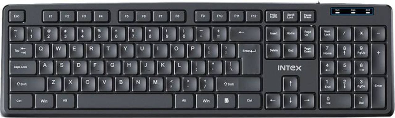 Intex IT-KB333/Corona G Wired USB Multi-device Keyboard (Black)
