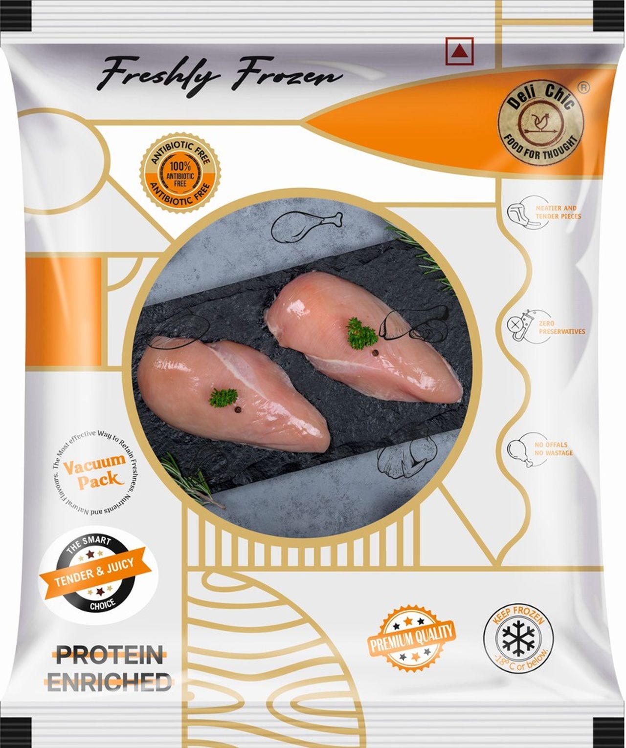 Deli Chic Chicken Breast Boneless Freshly Frozen