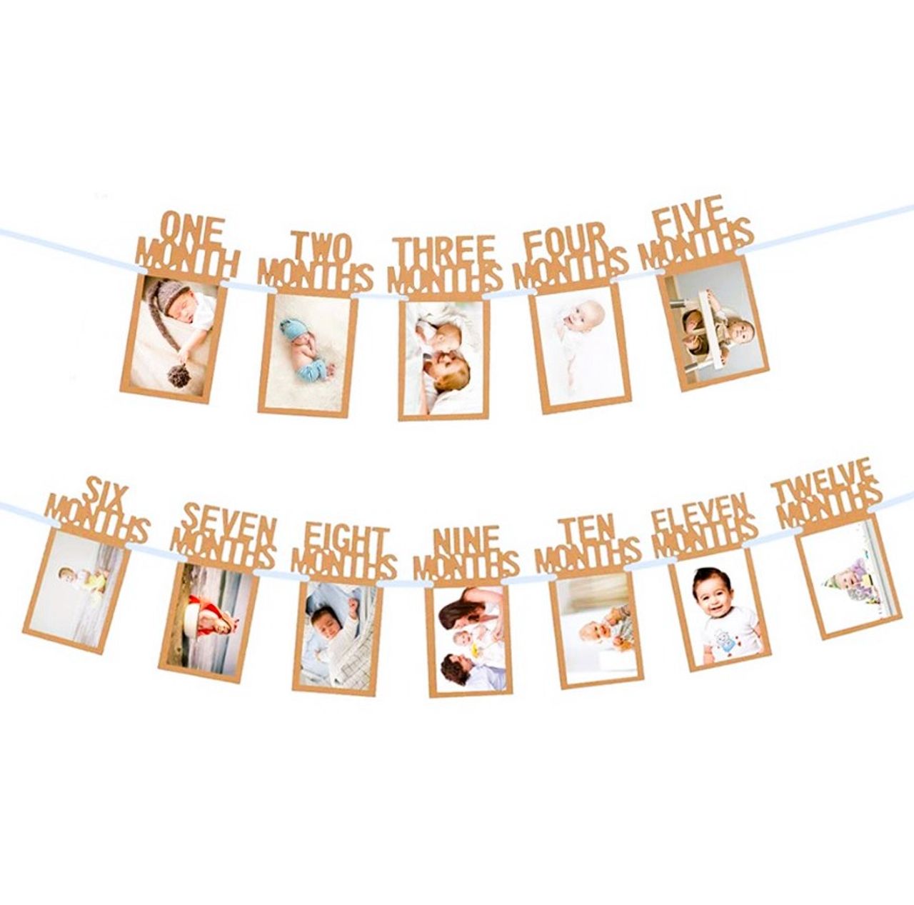 Let's Vybe 12 Months Baby Photo Banner